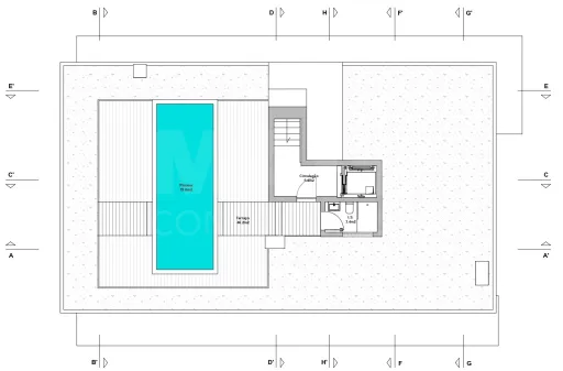 Apartamento T3 novo com estacionamento e piscina na cobertura