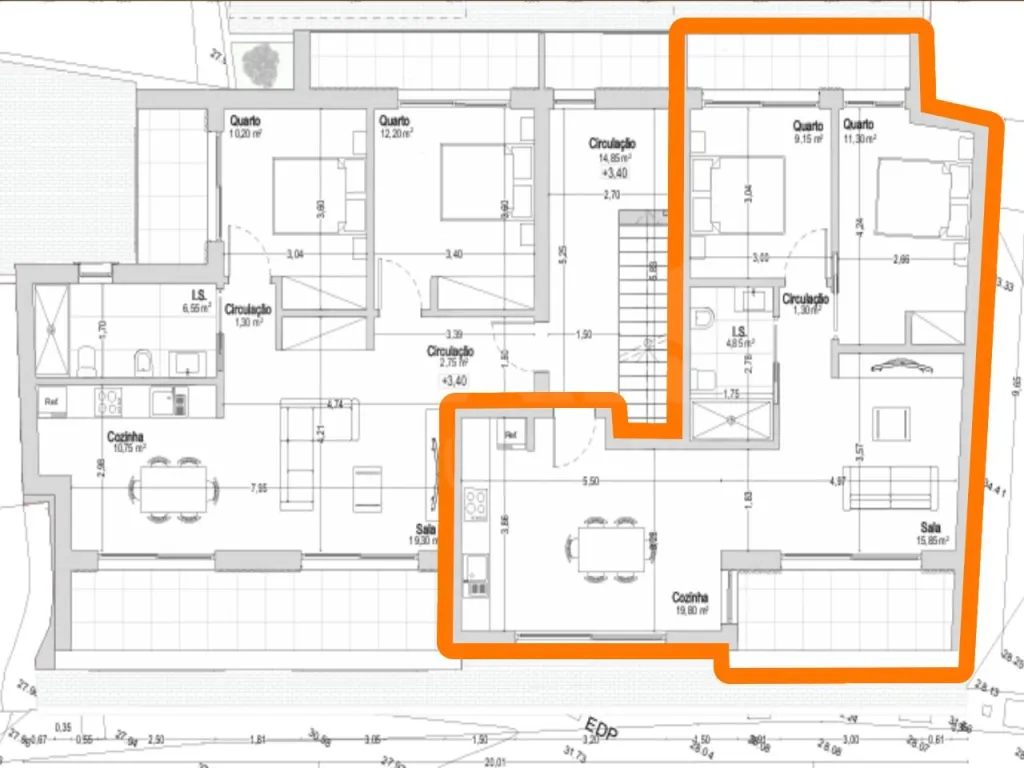 Apartamento T2 com Varanda & Parqueamento Privado, a 1 km da Praia da Consolação | Atouguia da Baleia – Peniche