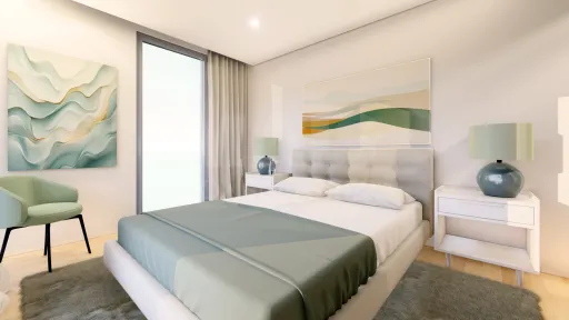 Apartamento T3 novo em prédio com piscina na Consolação