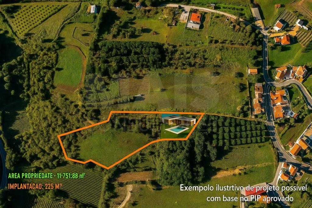 Spacious plot with approved PIP - Ideal for a contemporary villa