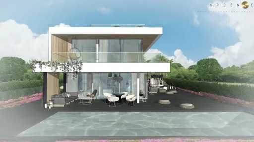 Lote de terreno urbano com 912m2 com projeto para construção de moradia unifamiliar T4 de 390m2 com piscina e vista mar.