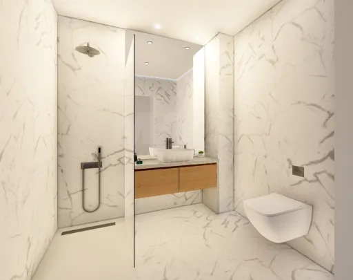 Apartamento T3 novo em prédio com piscina na Consolação