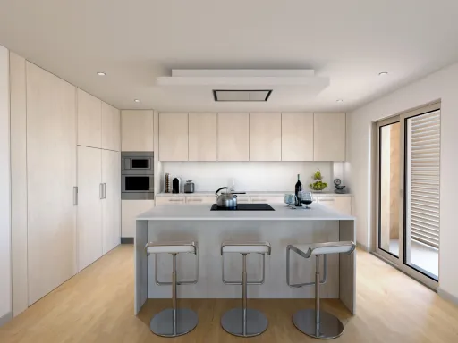 3+1 bedroom apartment with balcony, terrace and garage box in Montijo.