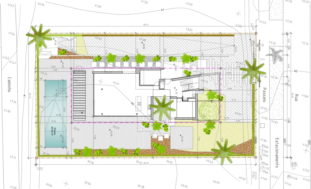 Lote de terreno urbano com 912m2 com projeto para construção de moradia unifamiliar T4 de 390m2 com piscina e vista mar.