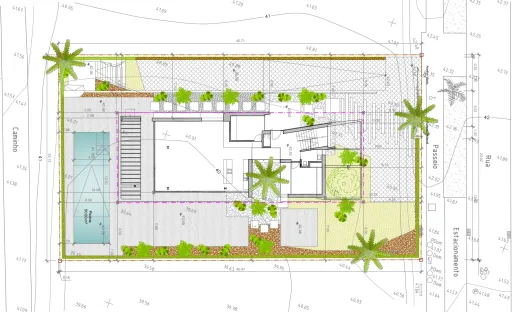Lote de terreno urbano com 912m2 com projeto para construção de moradia unifamiliar T4 de 390m2 com piscina e vista mar.