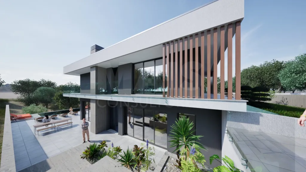 Moradia NOVA T3+1 com piscina e jardim