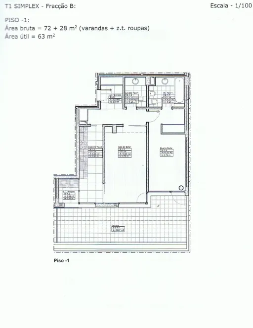 One-bedroom apartment with a terrace and garage in Linda a Velha