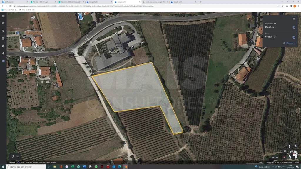 Terreno urbanizável 8.000 m² Alcobaça e Vestiaria, Alcobaça