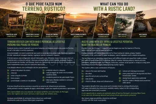 Terreno Rústico Exclusivo com Vista Mar | Natureza e Lifestyle Próximo das Praias de Peniche