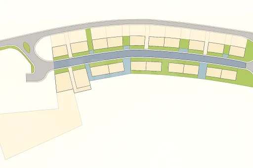 Allotment with 135 homes