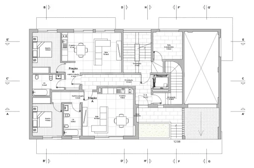 Apartamento T3 novo com estacionamento e piscina na cobertura