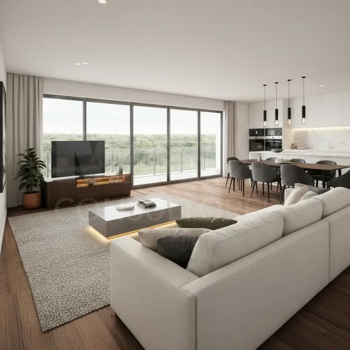 NEW T2 with balcony 8 minutes from the beach