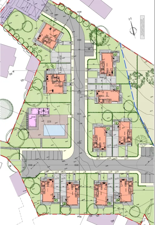 Land for the construction of 10 houses
