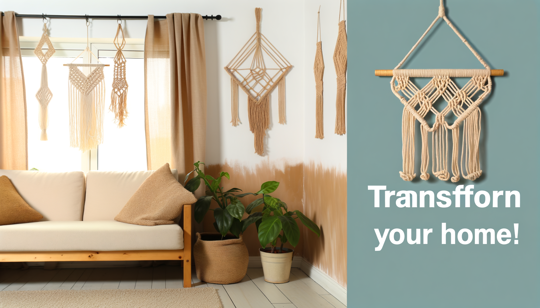 Transforme sua Casa! Descubra como o Macramé Pode Adicionar Estilo e Personalidade em Cada Canto!