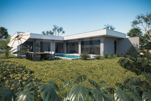 Moradia Térrea T3 Contemporânea com Piscina e Garagem