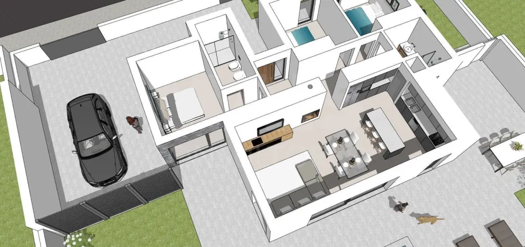 Terreno com Projeto para Moradia T3, Piscina, Garagem e Jardim em Olho Marinho, Óbidos