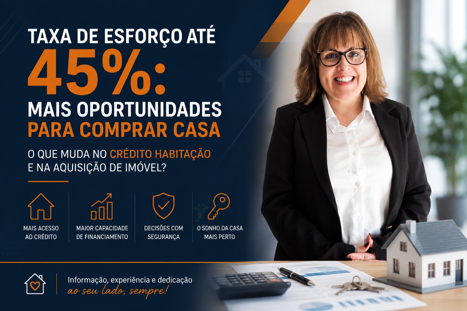 Taxa de Esforço até 45%: Mais Oportunidades para Comprar Casa com Crédito Habitação