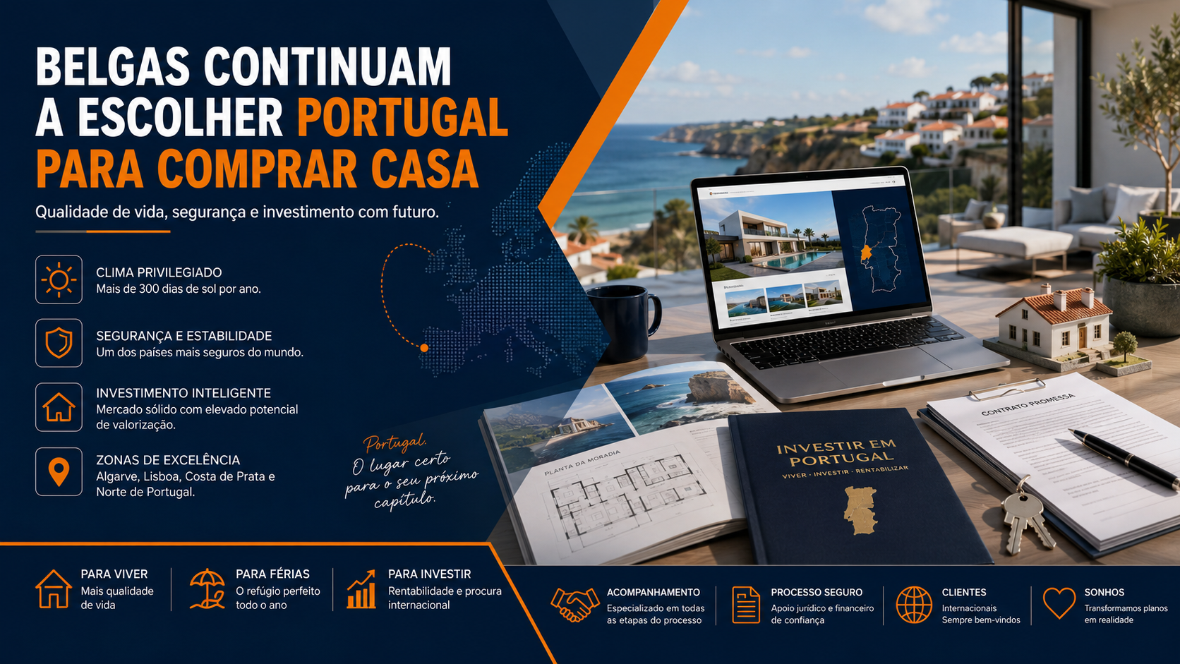 Belgas continuam a escolher Portugal para comprar casa: saiba porquê