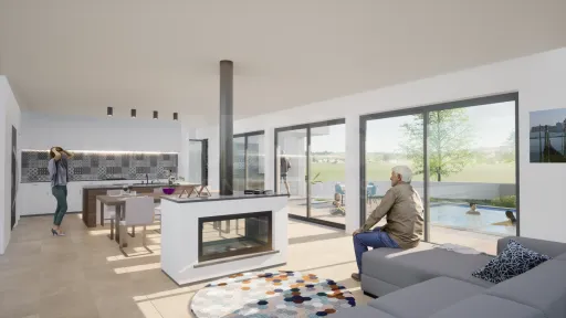 Moradia contemporânea em construção com piscina | 3 quartos | garagem | lote de 838 m² | próxima da Lourinhã