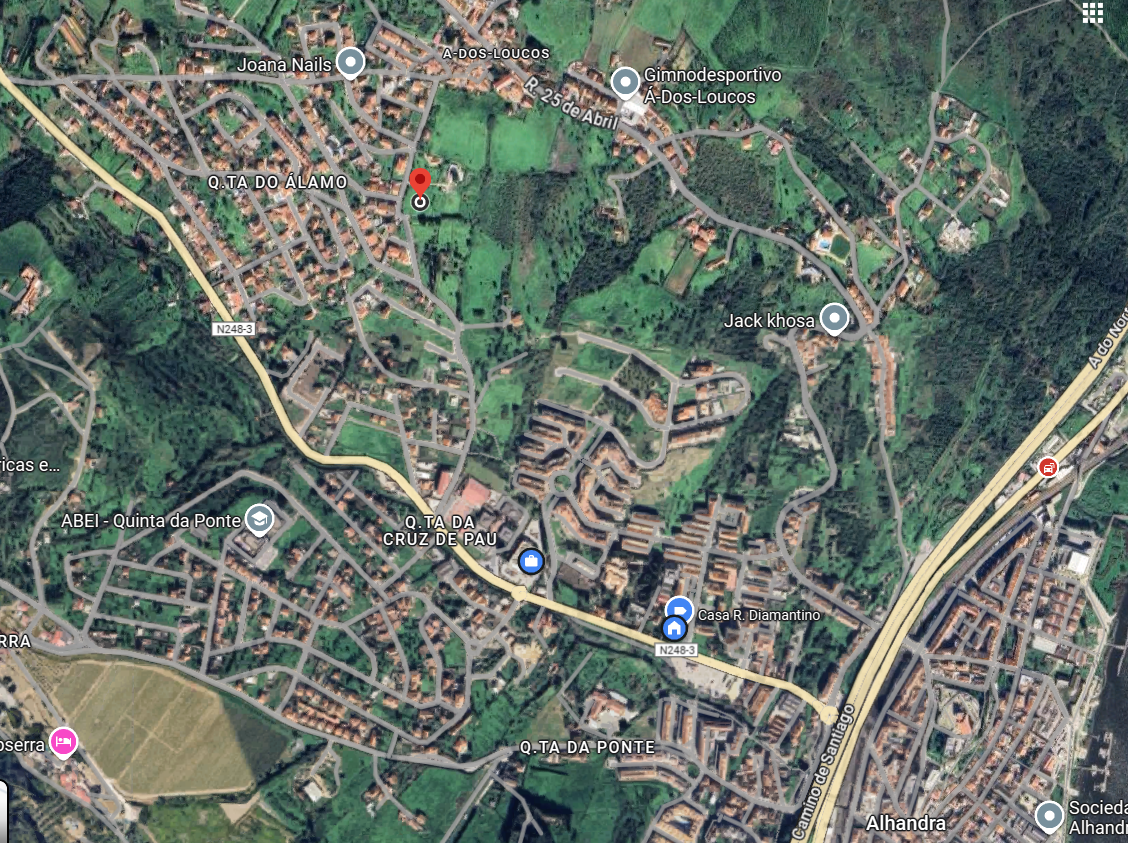 Terreno Urbanizavel c/ vista rio em Alhandra
