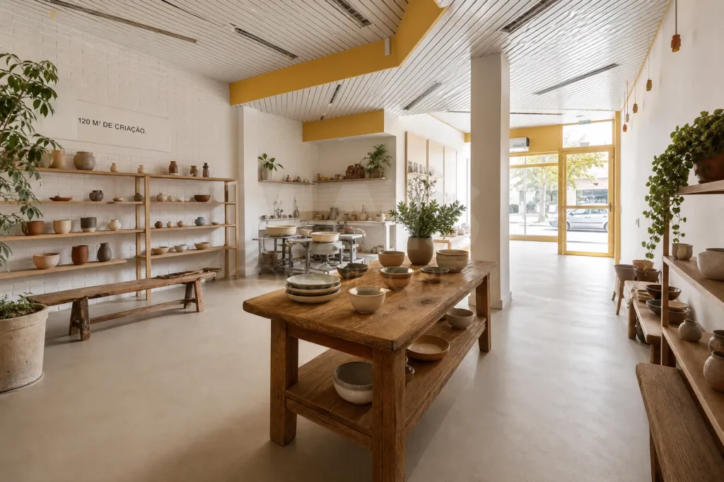 Um espaço. Diferentes caminhos. | 123 M² NO CENTRO DA BENEDITA