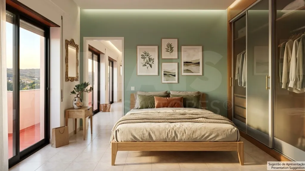Apartamento com terraço e vista desafogada | Bairro do Pôr do Sol | Benedita