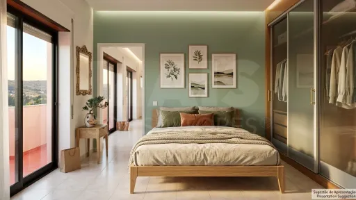 Apartamento com terraço e vista desafogada | Bairro do Pôr do Sol | Benedita