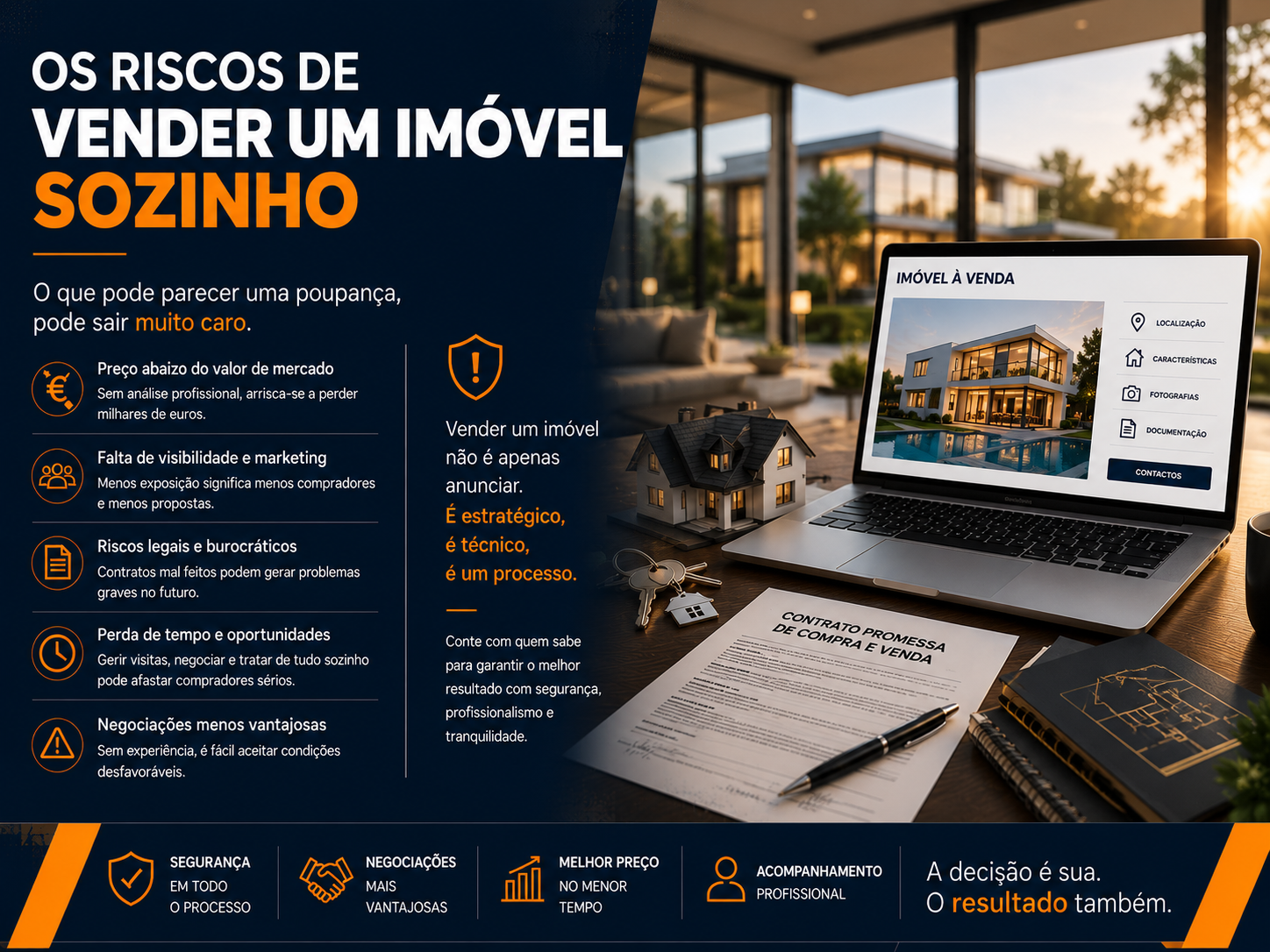 Os riscos de vender um imóvel sozinho: o que muitos proprietários descobrem demasiado tarde