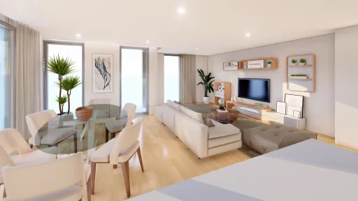 Apartamento T3 novo em prédio com piscina na Consolação