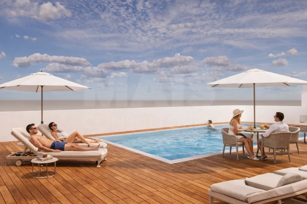 Villas Mar – Moradia V3  com piscina e vista mar  a 150 metros da Praia -Fracao B