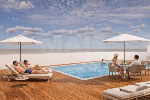 Villas Mar - 3 bedroom villa with pool and sea view 150 meters from the beach -Fracao B