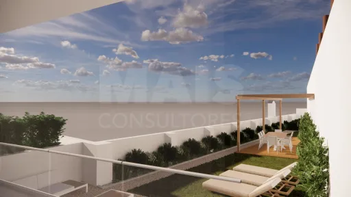 Villas Mar – Moradia V3  com piscina e vista mar  a 150 metros da Praia -Fracao A