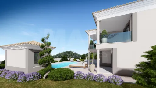 Moradia T4 nova com piscina em terreno de 2200m2
