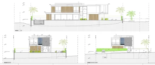 Lote de terreno urbano com 912m2 com projeto para construção de moradia unifamiliar T4 de 390m2 com piscina e vista mar.