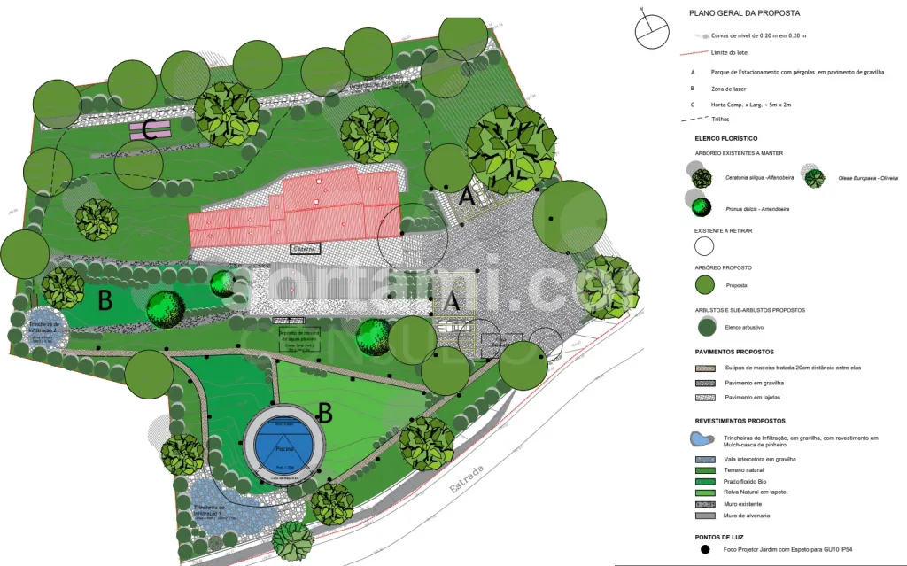 Terreno de 3.480 m² com Projeto de Moradia e Vista Panorâmica para a Ria Formosa em Estoi.