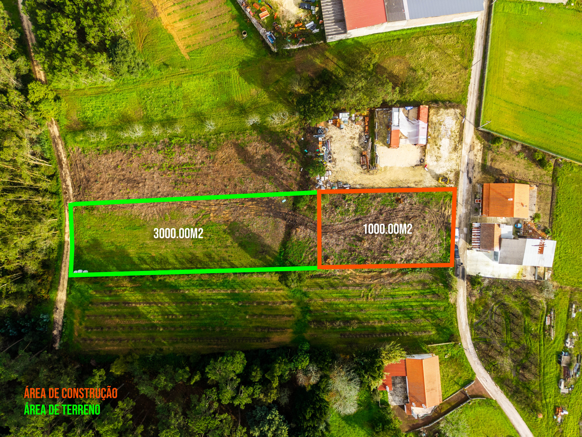 Terreno para construção de 2 Moradias