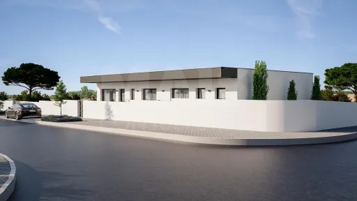 Single storey house under construction in Vermelha, Cadaval