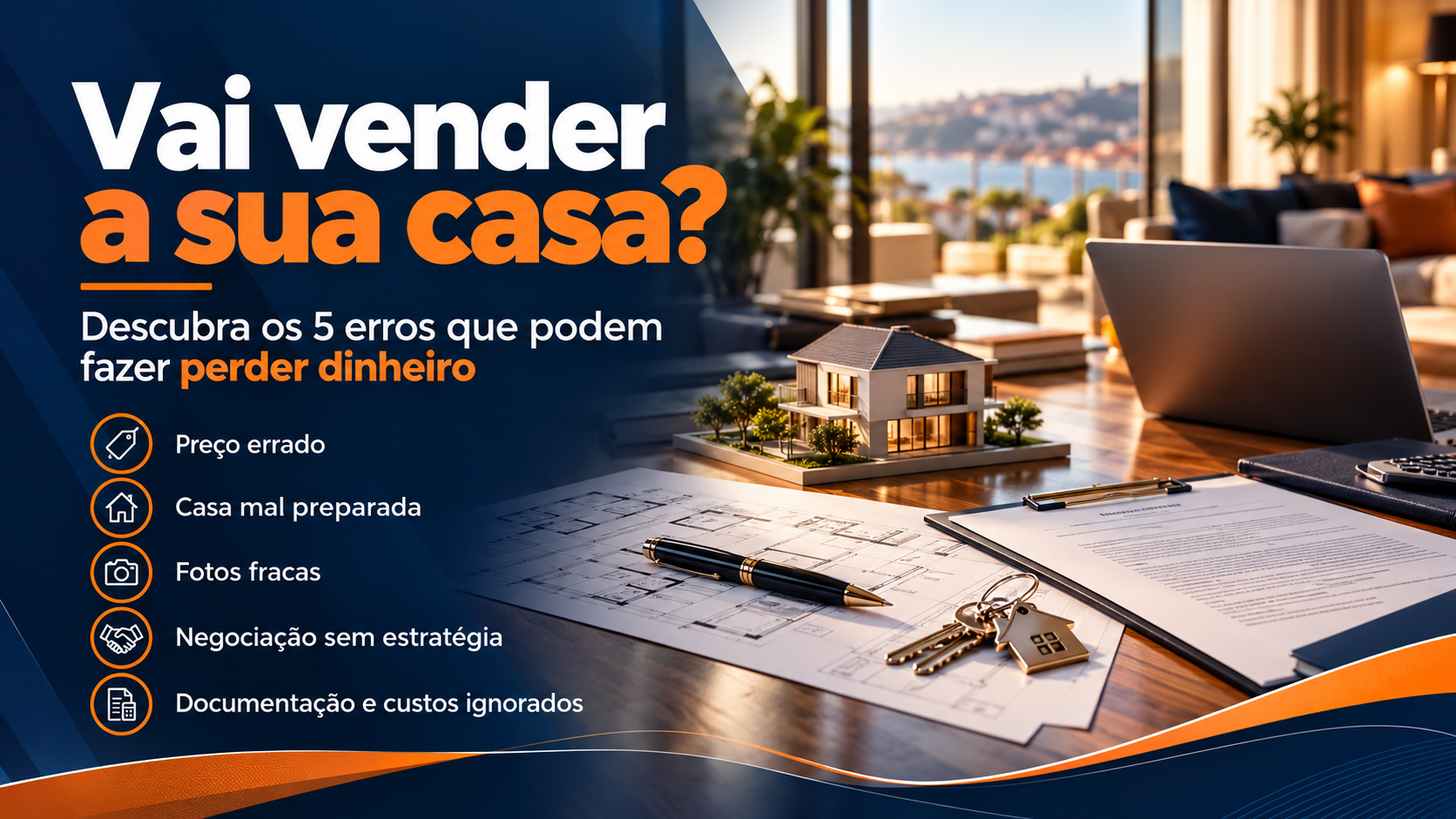 Vai vender a sua casa. ? Descubra os 5 erros que podem fazer perder dinheiro