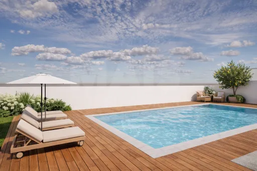 Villas Mar – Moradia V3  com piscina e vista mar  a 150 metros da Praia -Fracao E