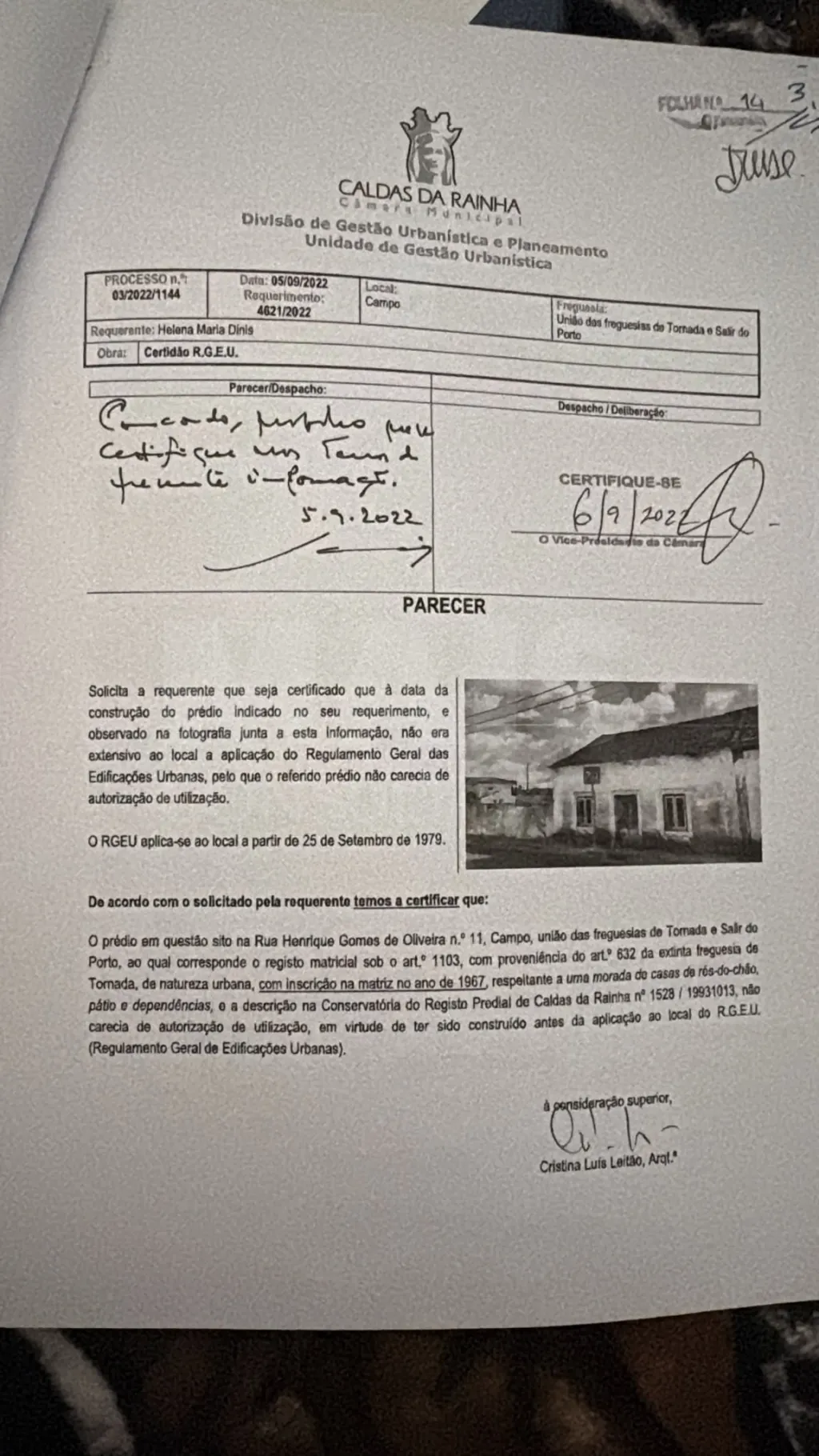 Moradia para Reabilitação com Projeto Aprovado – Campo