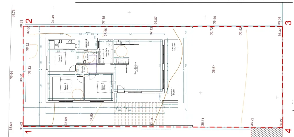 Lote urbano com 459 m² com Projeto Aprovado