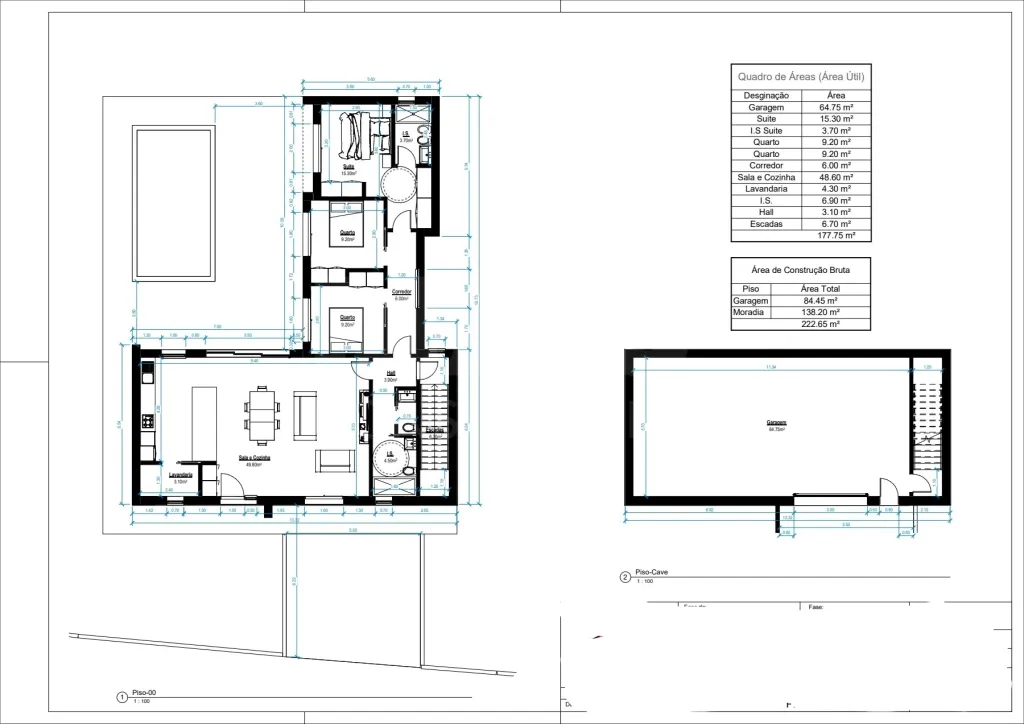 Moradia T3 com Projeto Aprovado e Piscina – Nadadouro