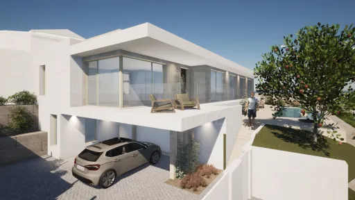 Moradia T4 com piscina em lote de 759m2 em Amoreira Óbidos