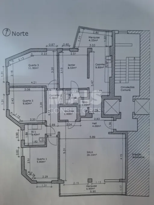 Apartamento T3 em Carcavelos, Cascais