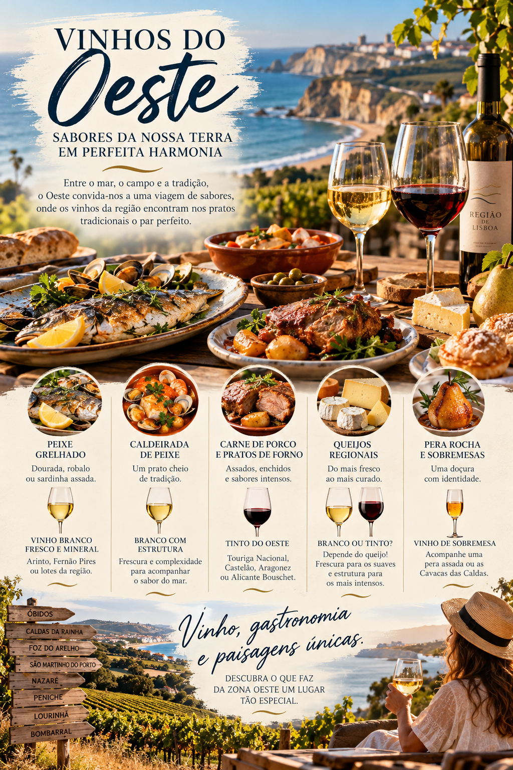 VINHOS DO OESTE À MESA