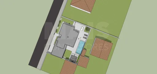 Terreno com Projeto para Moradia T3, Piscina, Garagem e Jardim em Olho Marinho, Óbidos