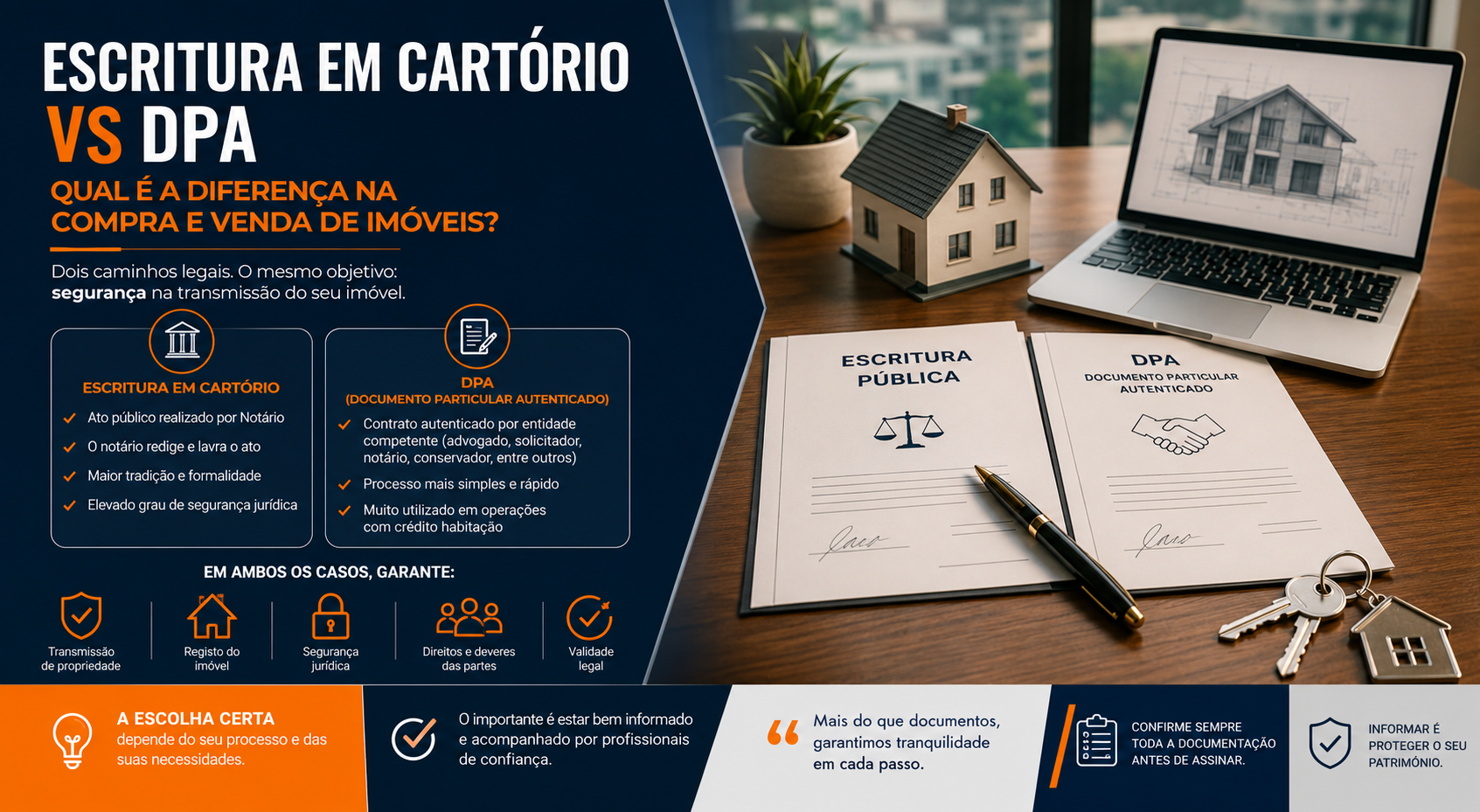 Escritura em Cartório vs DPA