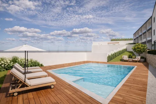 Villas Mar – Moradia V3  com piscina e vista mar  a 150 metros da Praia -Fracao E