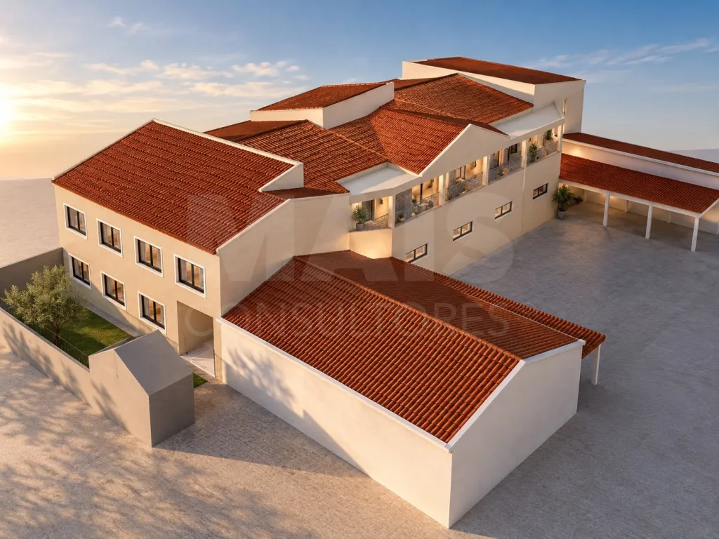 Prédio com projeto aprovado para 8 apartamentos em Peniche