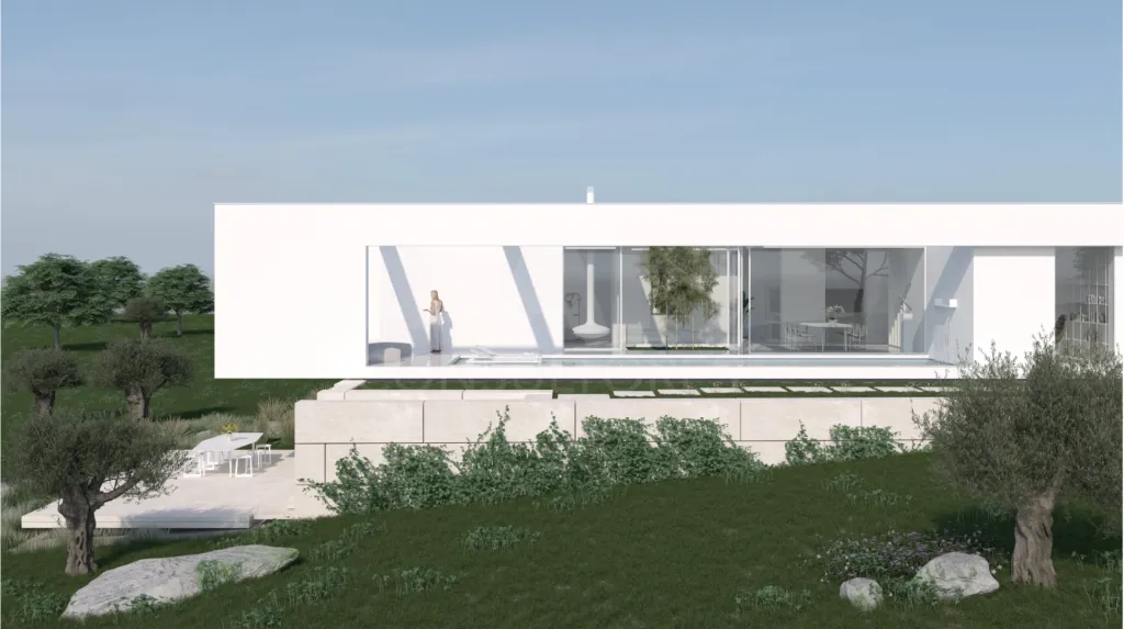 Moradia térrea T4 em terreno de 2 hectares no Carvalhal
